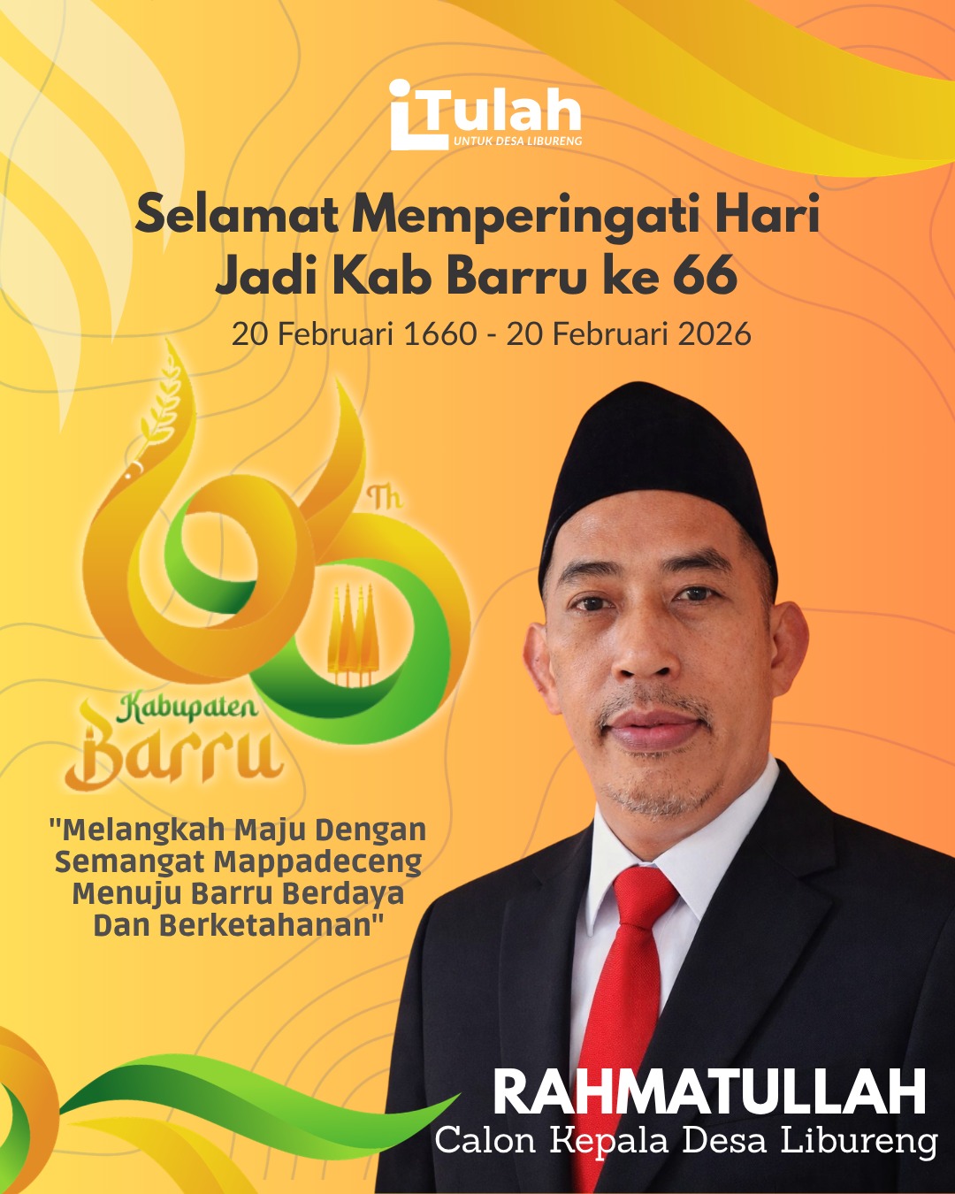 Desa Sebagai Poros Kekuatan: Momentum Hut Barru Ke-66, Rahmatullah Dorong Kebangkitan Libureng Dari Akar Rumput