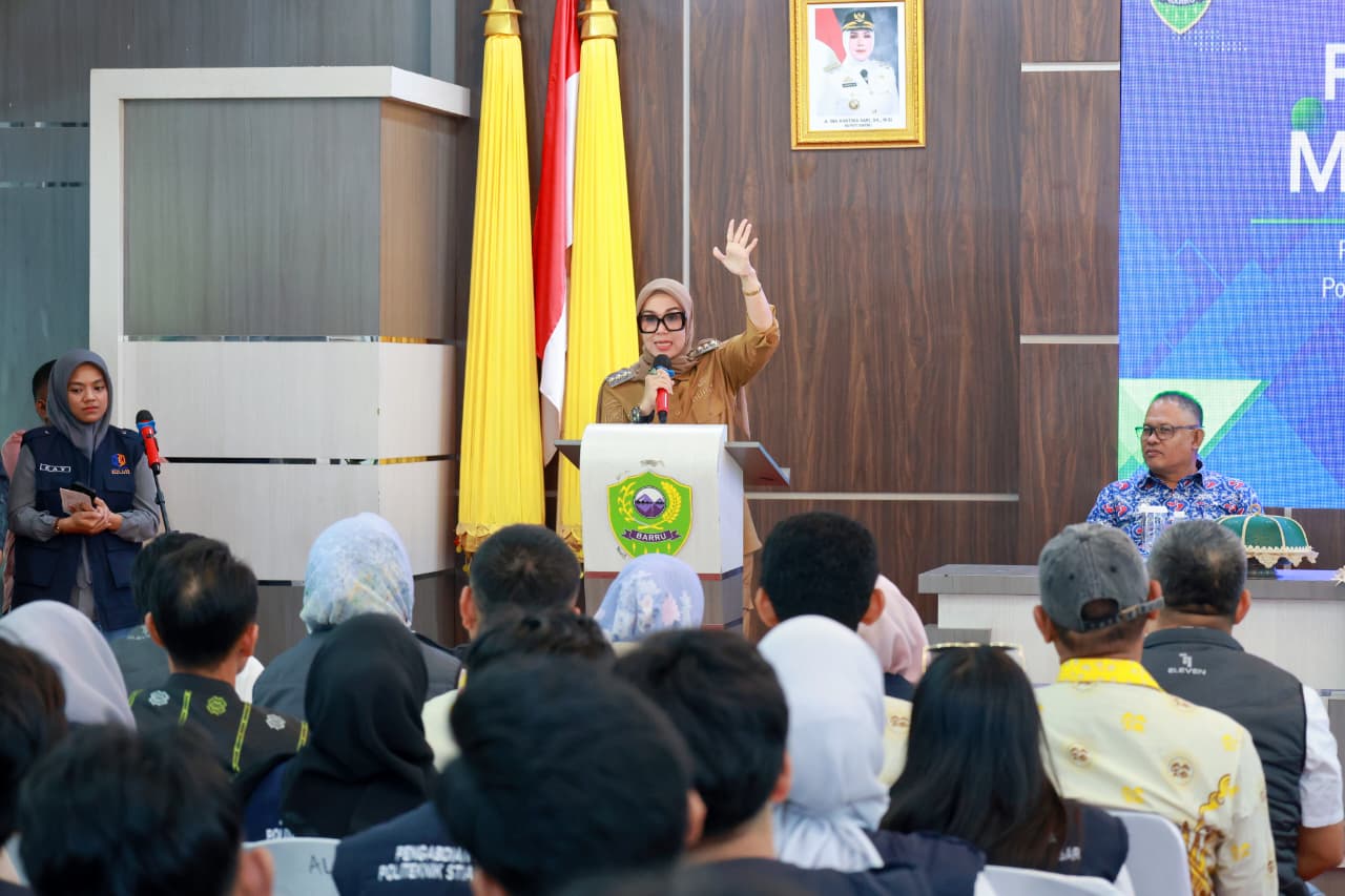 Terima Mahasiswa Pengabdian Politeknik STIA LAN Makassar, Bupati Barru Ajak Bersinergi Perkuat Tata Kelola Pemerintahan